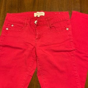 Rewind Low Rise Red Jegging